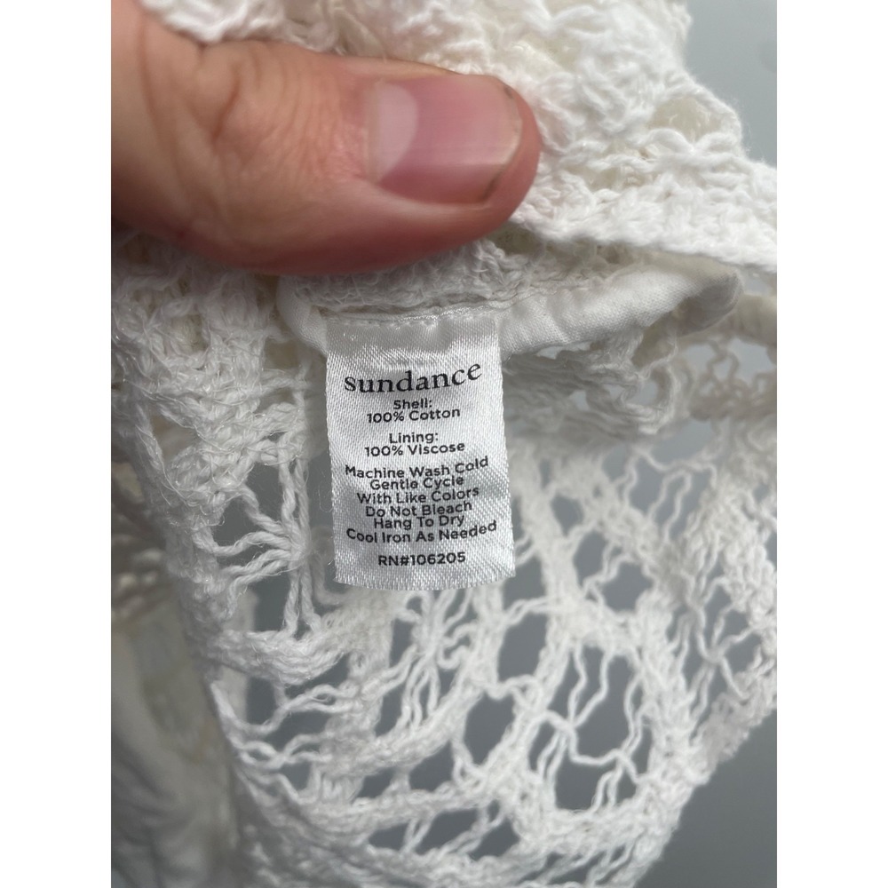 Sundance‎ Tank Top Womens Small White Khloe Crochet Lace Sleeveless Summer NWT - Picture 12 of 13